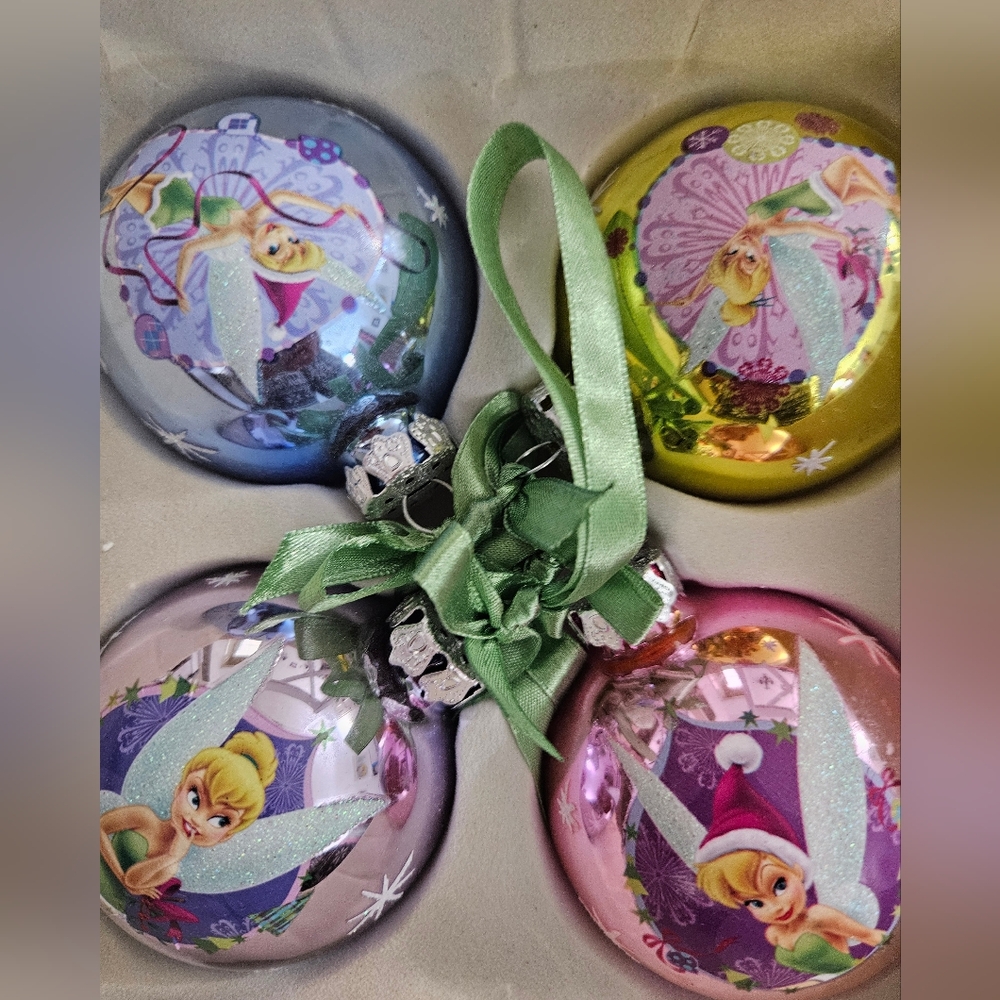 Tinkerbell Glass Ornament